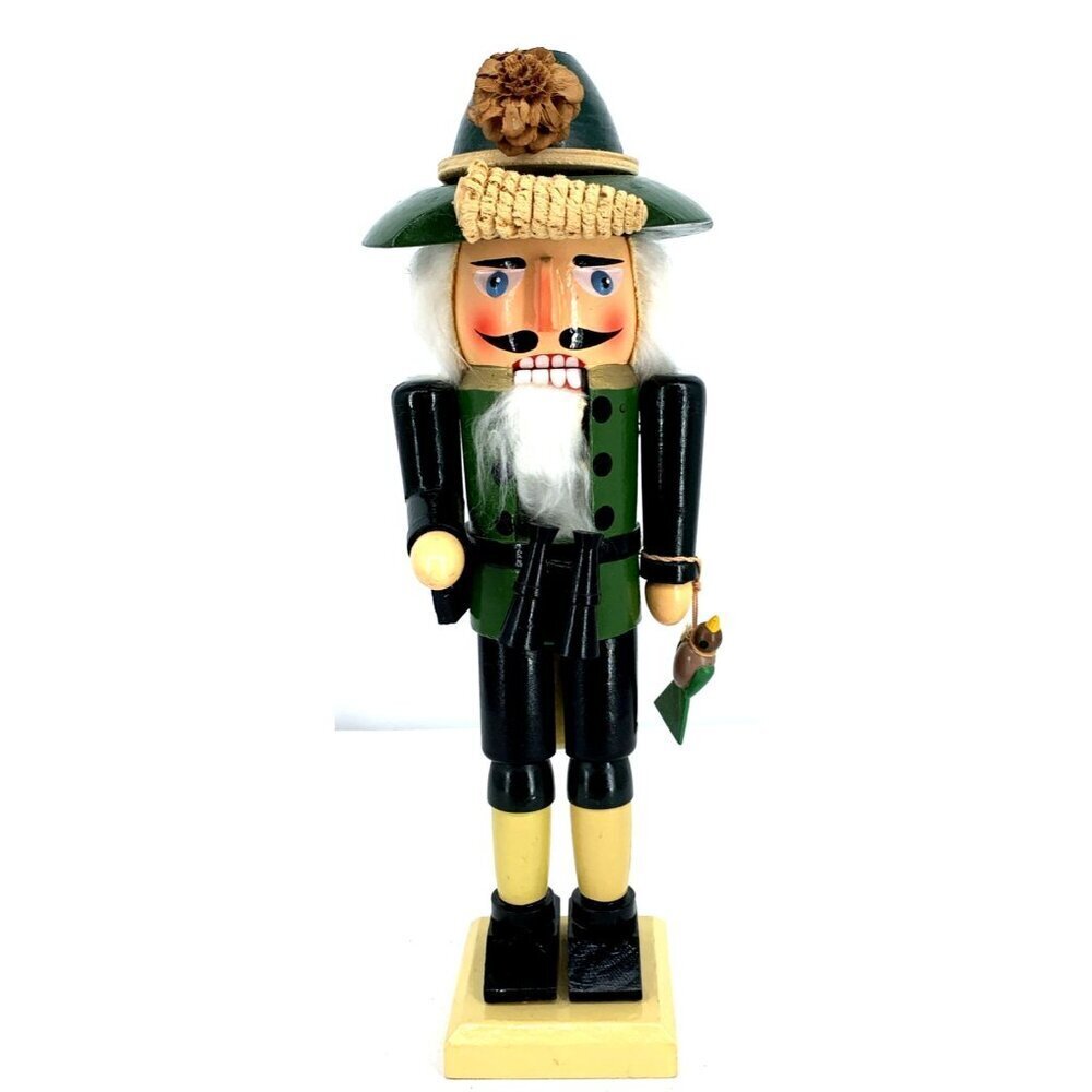Steinbach German Nutcracker 15 Inch Duck Hunter Wood Hand Crafted Vtg
